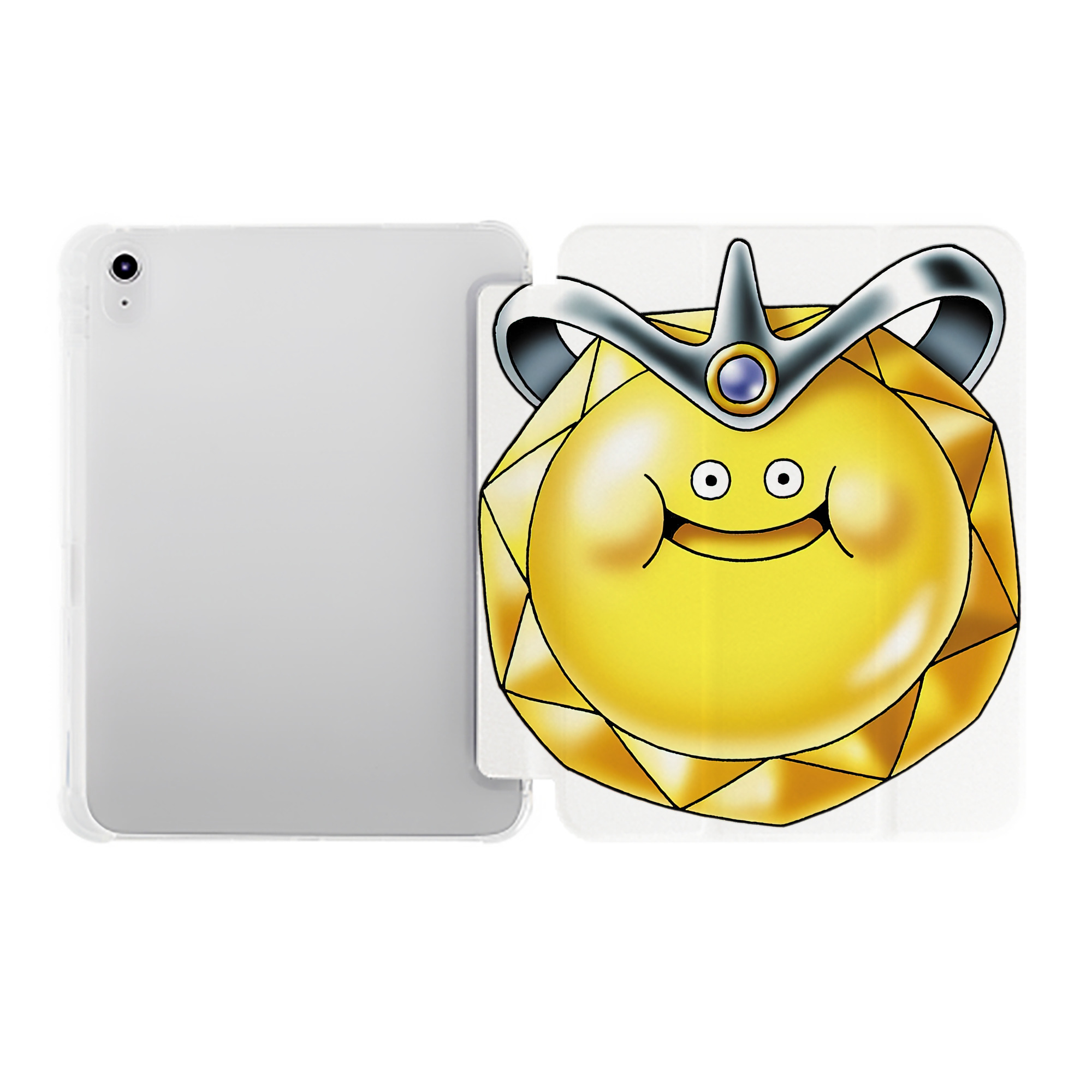 （画像用） ドラゴンクエスト Doragon Kuesuto Dragon Quest IPad ケース ペン収納付き 三つ折りスタンド PUレザー×シリコン 対応機種9.5/10.5/10.9インチ